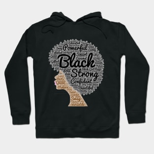 Natural Hair Afro Art for African Americans Hoodie